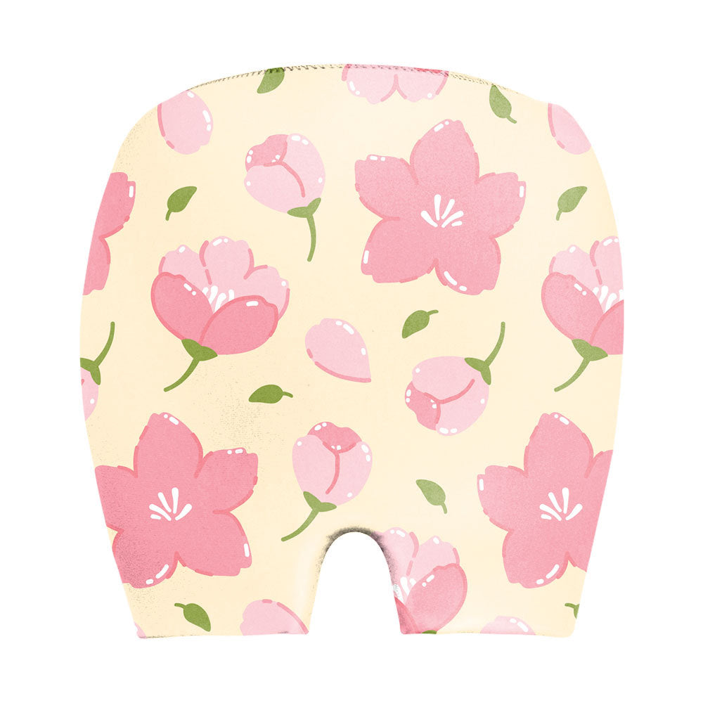 Pink cherry blossom print baby bloomers, soft floral design for infants, gentle cotton fabric