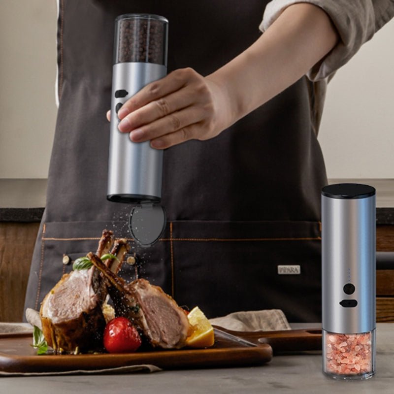 Electric Food Corn Soybean Salt And Pepper Grinder Mill Machine Rechargeable Electric Pepper And Salt Grinder Set With LED Kitchen Gadgets - Nextronix.UK