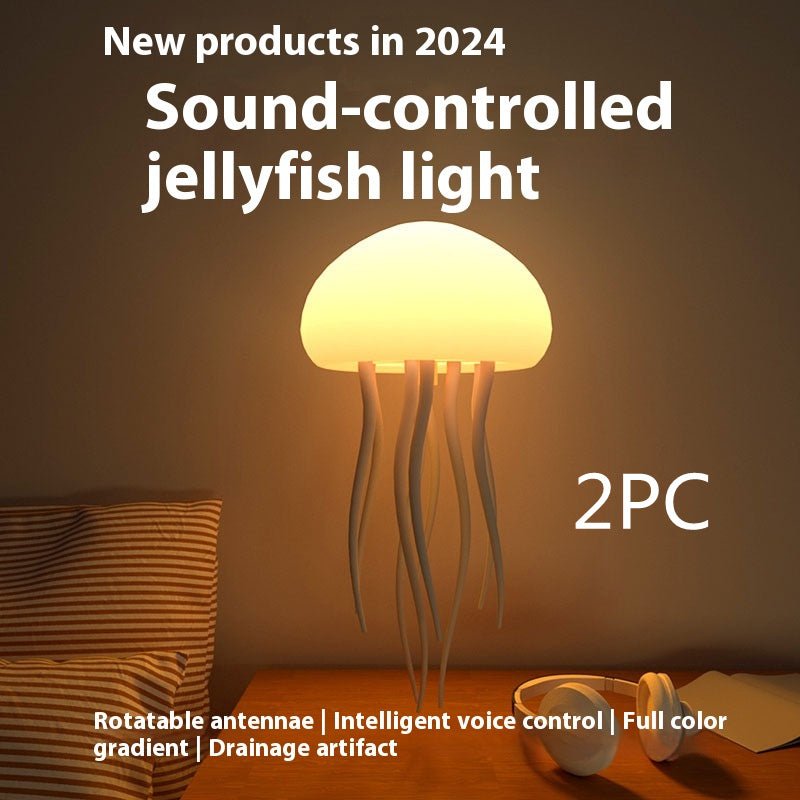 Jellyfish Mood Lamp LED Jellyfish Night Light Portable Jellyfish Lamp Jellyfish Decorations Smart Table Lamp For Bedside Desk - Nextronix.UK