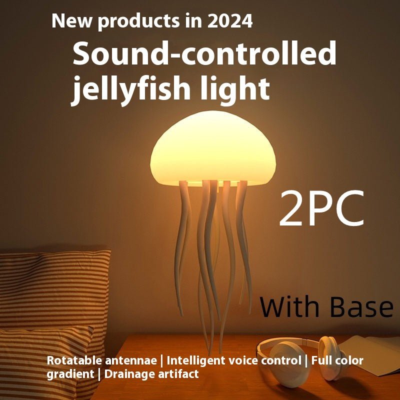 Jellyfish Mood Lamp LED Jellyfish Night Light Portable Jellyfish Lamp Jellyfish Decorations Smart Table Lamp For Bedside Desk - Nextronix.UK