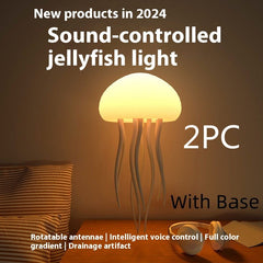 Jellyfish Mood Lamp LED Jellyfish Night Light Portable Jellyfish Lamp Jellyfish Decorations Smart Table Lamp For Bedside Desk - Nextronix.UK