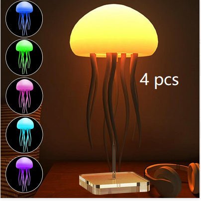 Jellyfish Mood Lamp LED Jellyfish Night Light Portable Jellyfish Lamp Jellyfish Decorations Smart Table Lamp For Bedside Desk - Nextronix.UK