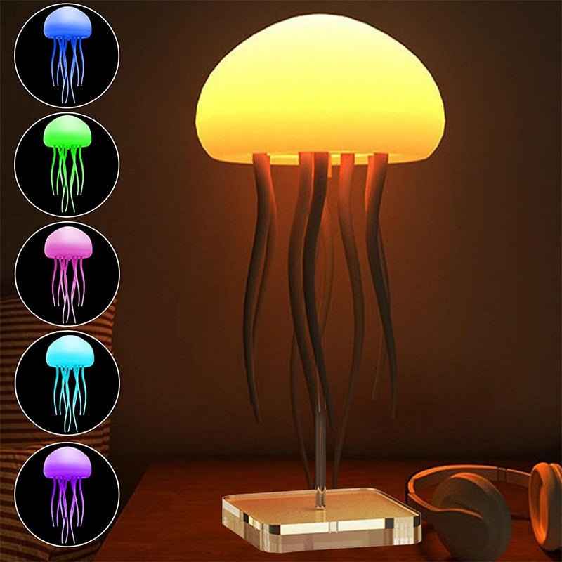 Jellyfish Mood Lamp LED Jellyfish Night Light Portable Jellyfish Lamp Jellyfish Decorations Smart Table Lamp For Bedside Desk - Nextronix.UK