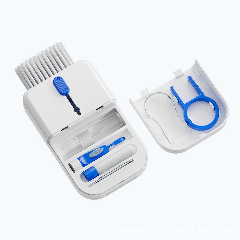 Portable 11 In 1 Multifunctional Cleaning Kit Computer Keyboard Cleaner Phone Screen Clean Tools Earphone Clean Brush With Storage Box - Nextronix.UK