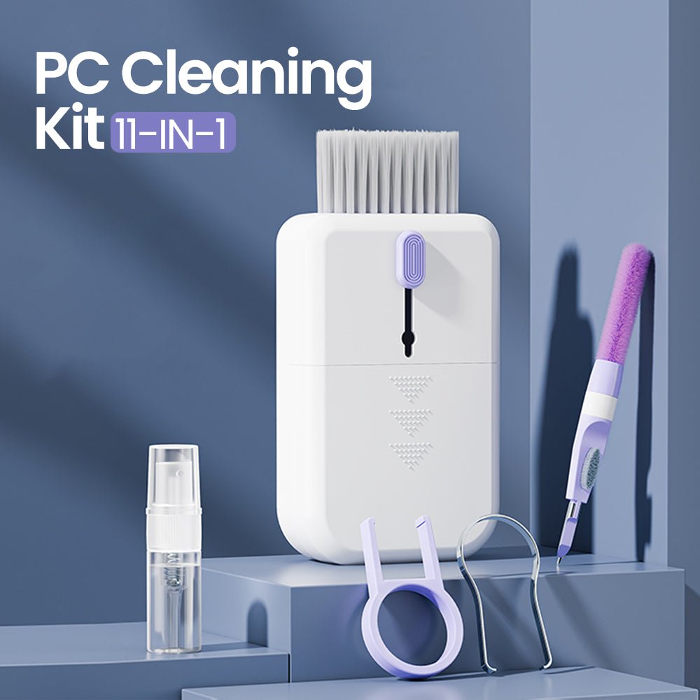 Portable 11 In 1 Multifunctional Cleaning Kit Computer Keyboard Cleaner Phone Screen Clean Tools Earphone Clean Brush With Storage Box - Nextronix.UK