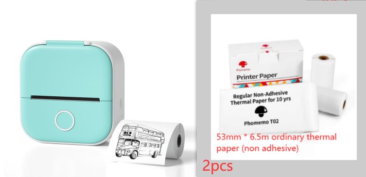 Portable Mini Thermal Label Printer Home Photo Printer Student Wrong Question Printer Bluetooth - compatible Mini Label Printer - Nextronix.UK
