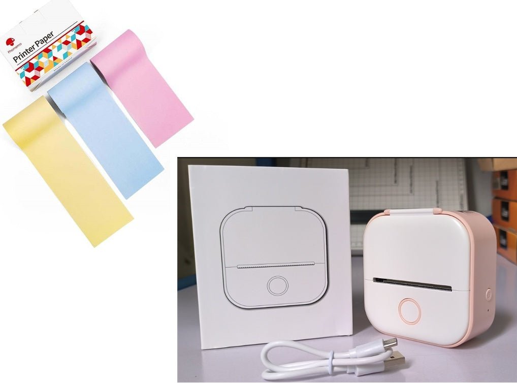 Portable Mini Thermal Label Printer Home Photo Printer Student Wrong Question Printer Bluetooth - compatible Mini Label Printer - Nextronix.UK