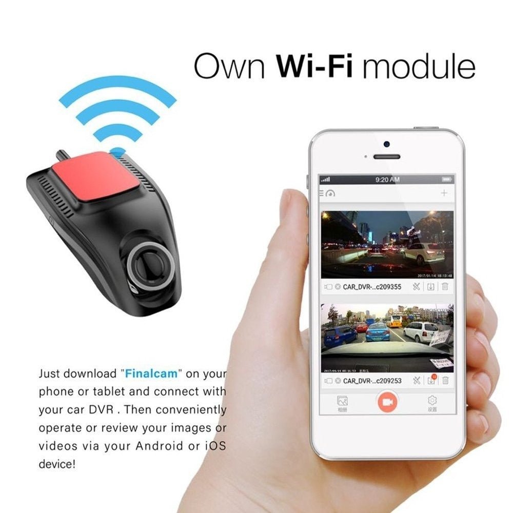Small Eye Dash Cam Car DVR Recorder Camera With Wifi Full HD - Nextronix.UK