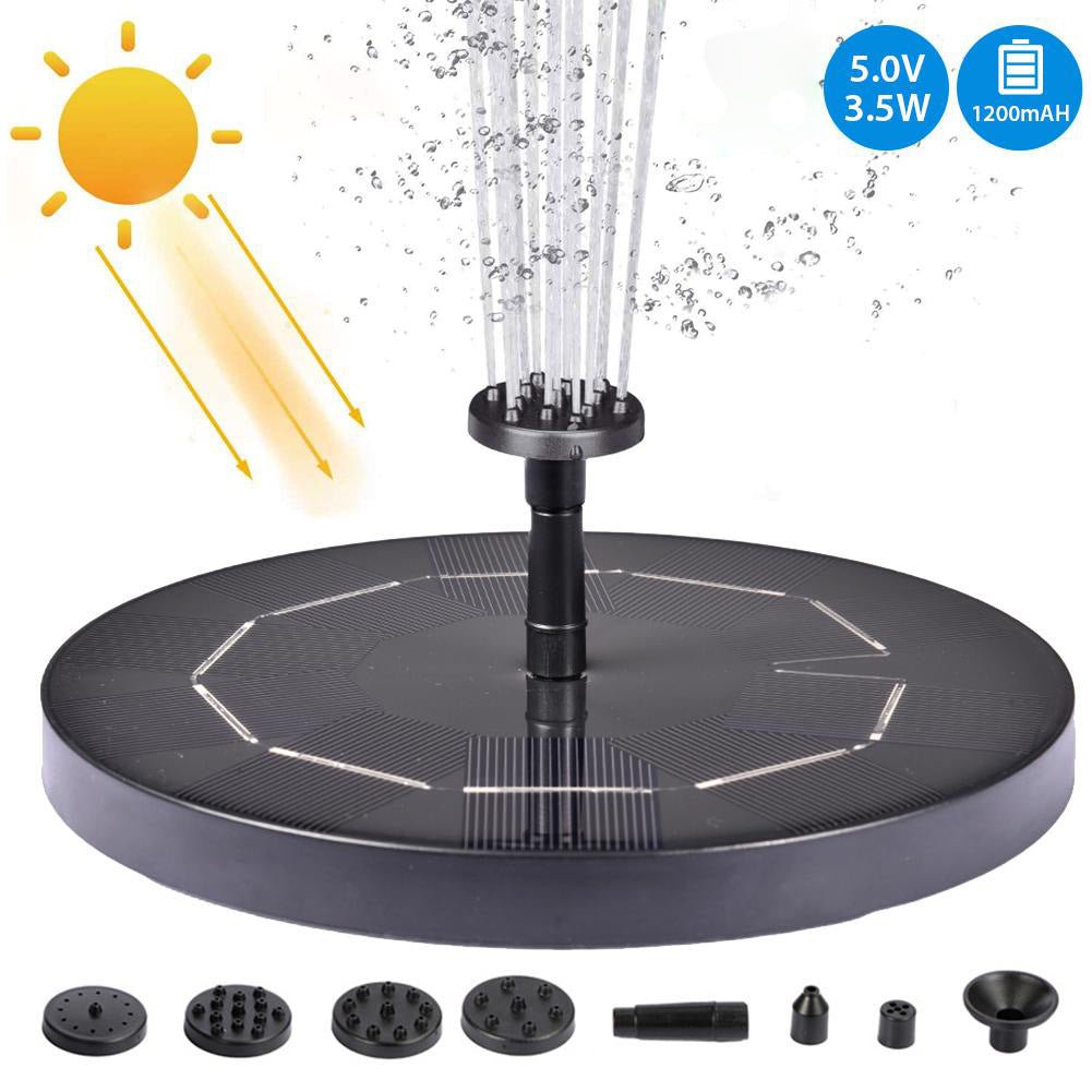 Solar Water Mercury Garden Miniature Floating Fountain - Nextronix.UK