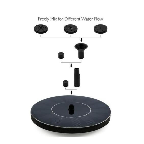 Solar Water Mercury Garden Miniature Floating Fountain - Nextronix.UK