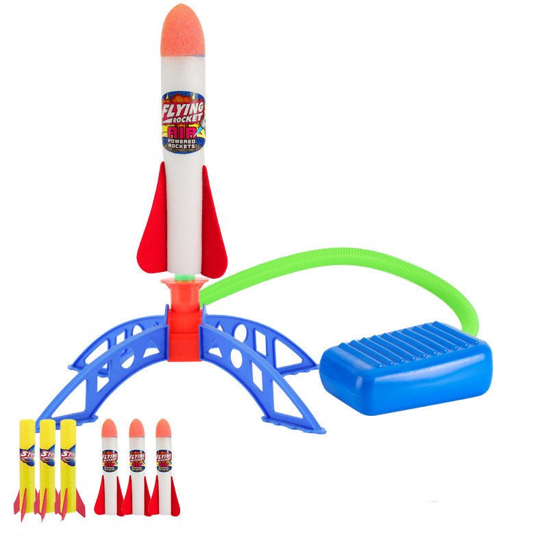 Street Stall Hot Product Outdoor EVA Foam Cotton Foot Rocket Launcher Toy Child Interaction Safety Sports Toys - Nextronix.UK
