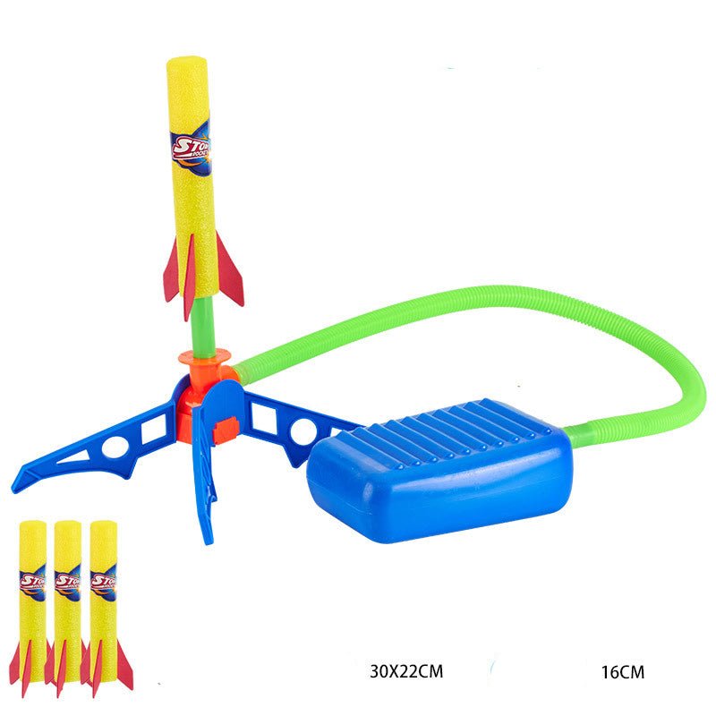 Street Stall Hot Product Outdoor EVA Foam Cotton Foot Rocket Launcher Toy Child Interaction Safety Sports Toys - Nextronix.UK