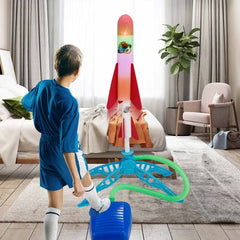Street Stall Hot Product Outdoor EVA Foam Cotton Foot Rocket Launcher Toy Child Interaction Safety Sports Toys - Nextronix.UK